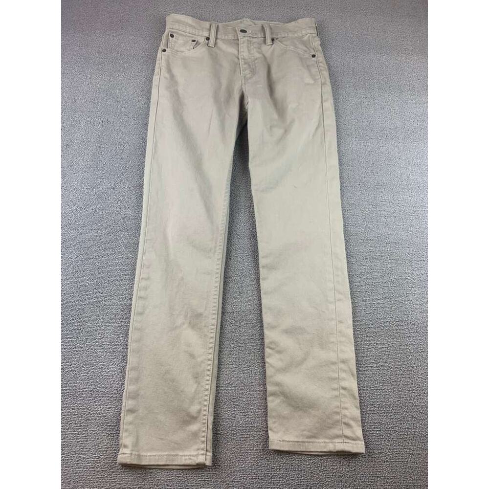 Levis 511 Mens 30x30 Beige All Season Slim‎ Fit Stretch Tapered Leg Pants